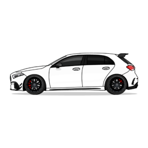 Illustration d'une Mercedes A45 AMG