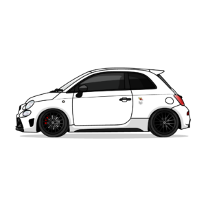 Illustration d'une Abarth 595 Competizione