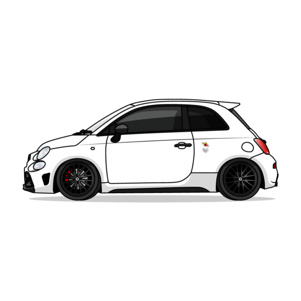 Illustration d'une Abarth 595 Competizione