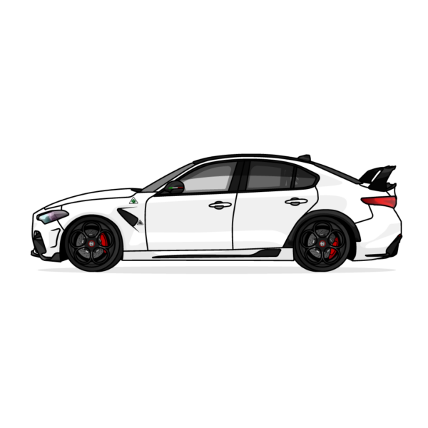 Illustration d'une Alfa Romeo Giulia GTA M