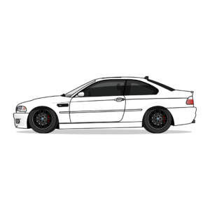 Illustration d'une BMW M3 E46